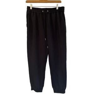 Aritzia Wilfred Black Pants sz M Black Dress Joggers Pull On Pants